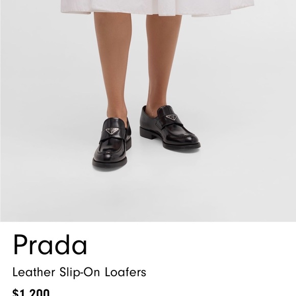 💎Authentic💎 Prada woman’s slip on Black Loafers Like New - Picture 10 of 13